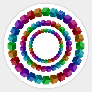 Circles illustion Sticker